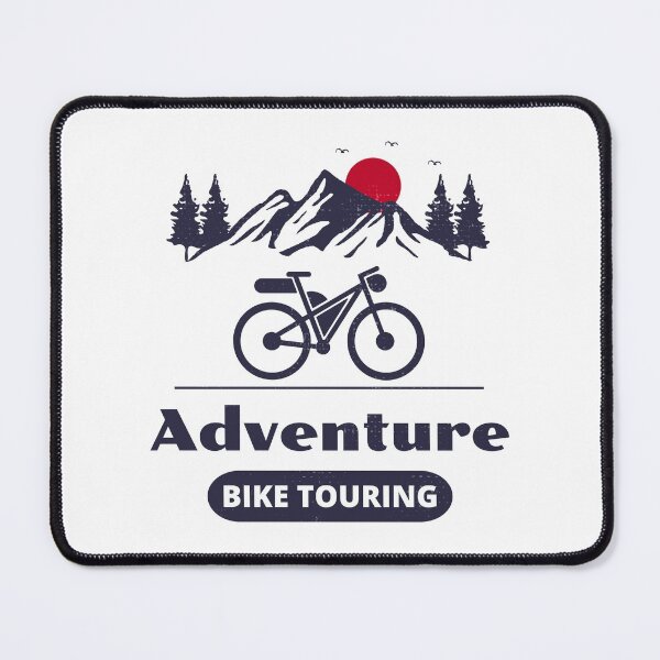 Item preview, Bikepacking Cyclists Gravel Bike Bicycle Mountains designed and sold by CuteDesigns1.