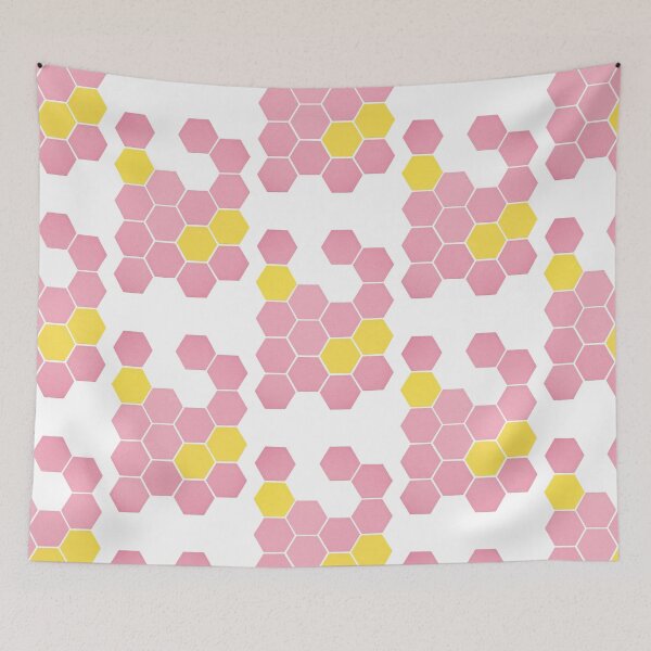Item preview, Pink Honeycomb designed and sold by Cassia Beck.