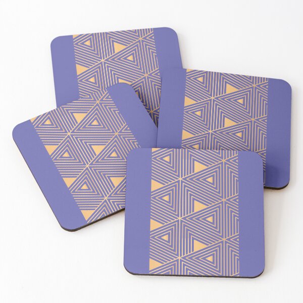 Item preview, Very Peri Golden Shapes designed and sold by SparrowLag.