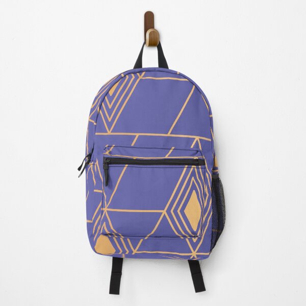 Item preview, Very Peri Golden Abstract Shapes designed and sold by SparrowLag.