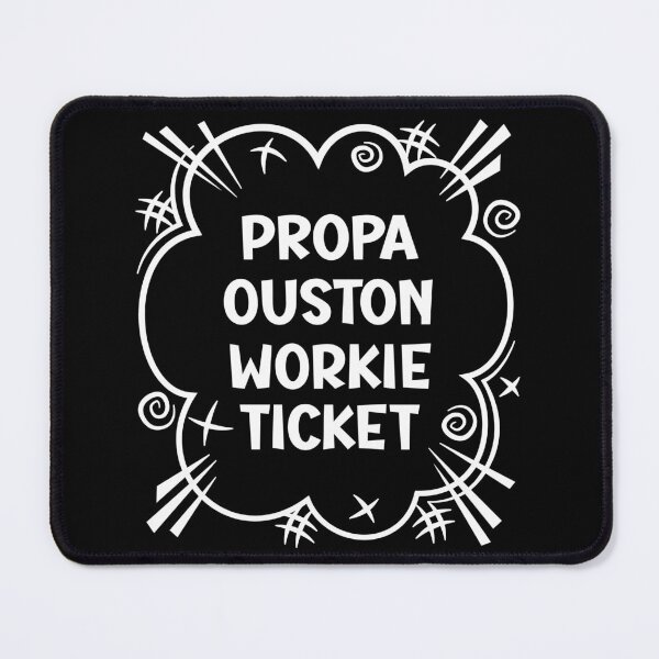 Item preview, PROPA OUSTON WORKIE TICKET a cheeky design for people from Ouston in the North East of England designed and sold by robimerch.