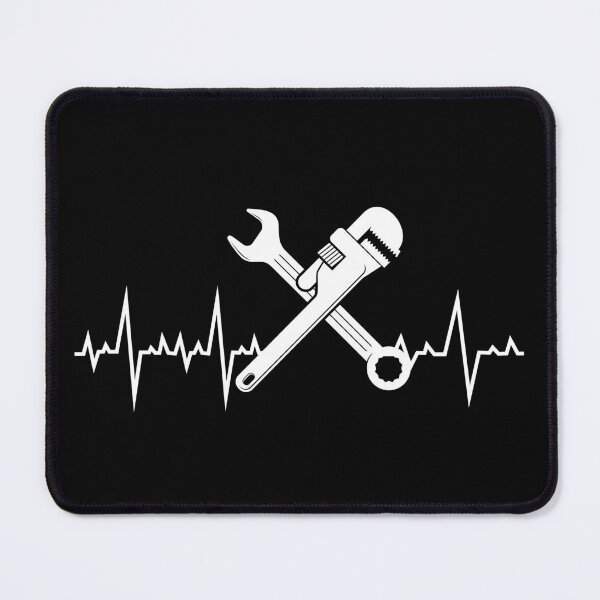 Item preview, Plumber Plumbing Craftsman Pipefitter Heartbeat designed and sold by CuteDesigns1.