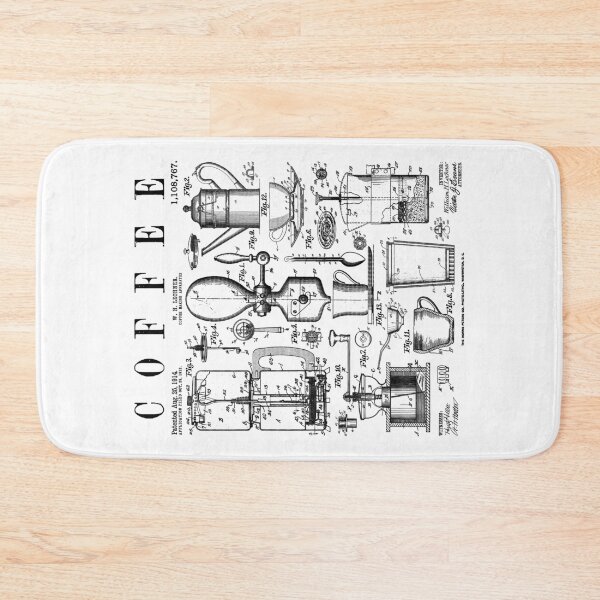 Item preview, Coffee Drinker Lover Caffeine Addict Vintage Patent Print designed and sold by GrandeDuc.