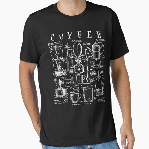 Artikel-Vorschau von Kaffeetrinker Liebhaber Koffeinsüchtiger Vintage Patentdruck, designt und verkauft von GrandeDuc.