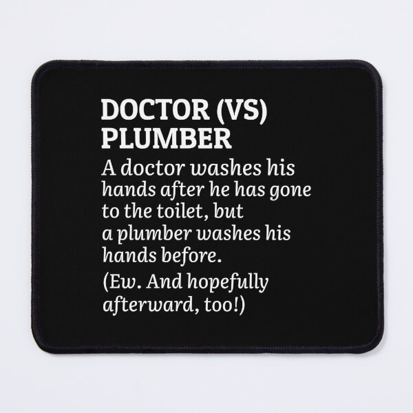 Item preview, Plumber Plumbing Craftsman Pipe fitter Funny Joke designed and sold by CuteDesigns1.