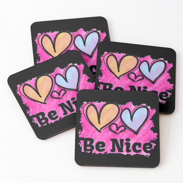 Item preview, Be Nice, watercolor heart designed and sold by dalypdesign.