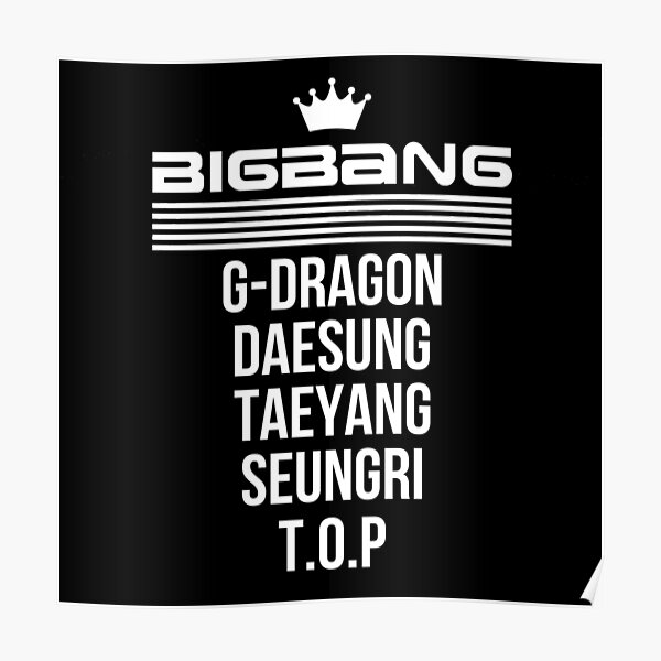 Big Bang Made Logo Poster By Sebbytogray Redbubble