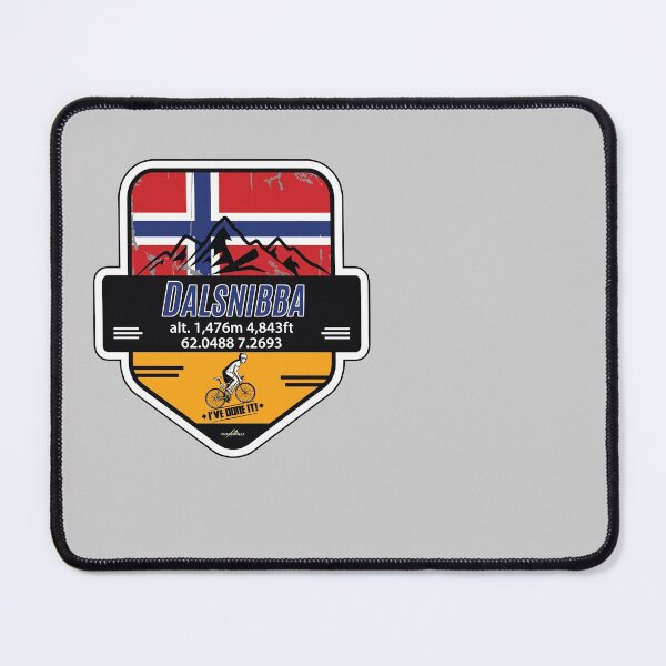 Item preview,  Dalsnibba Geiranger Norway Cyclist Sticker T-Shirt 01 designed and sold by OuterShellUK.
