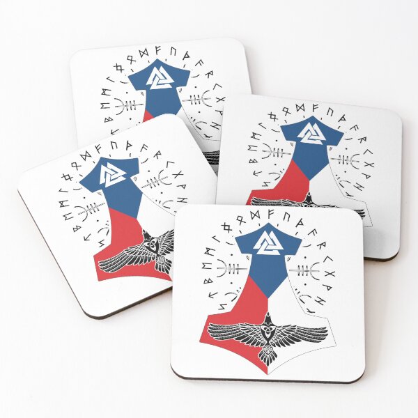 Item preview, Viking Czech Flag Vikings Thor Runes Czech Vikings designed and sold by Bommer20.