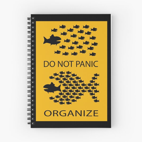 Item preview, Do Not Panic Organize - resistance Poster/Sticker/T-Shirt etc designed and sold by MintGubbins.