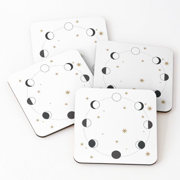Item preview, Magical moon phases and stars astrological designed and sold by CameltStudio.