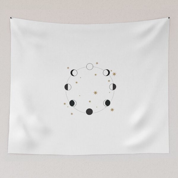 Item preview, Magical moon phases and stars astrological designed and sold by CameltStudio.