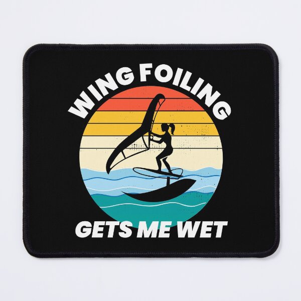 Item preview, Wing Foiling Surfing Vintage Retro Sunset Funny designed and sold by CuteDesigns1.