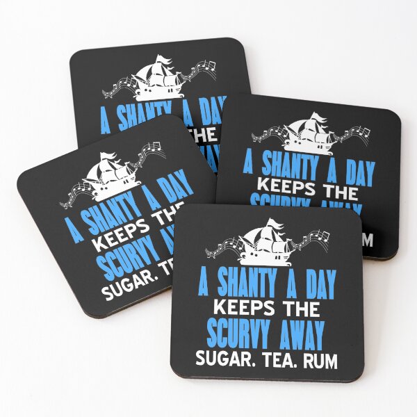 Item preview, A Shanty a Day keeps the Scurvy away Sugar Tea Rum designed and sold by NeXore.