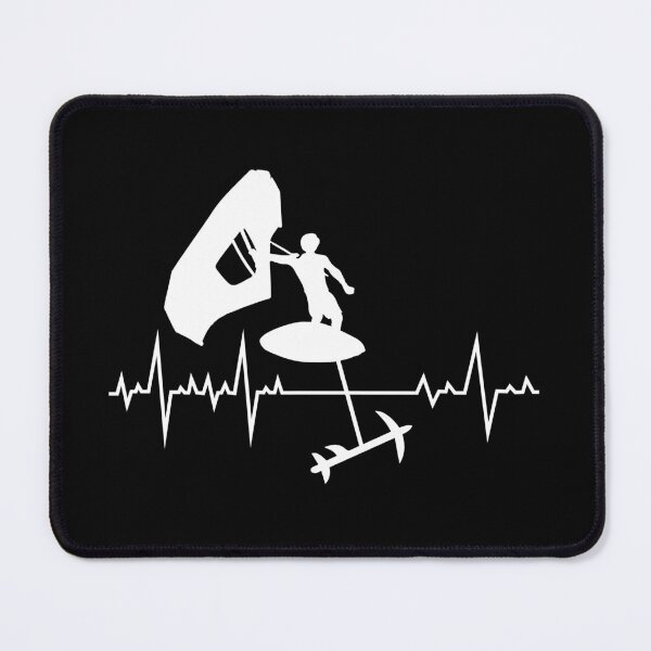 Item preview, Wing Foiling Surfing Heartbeat Funny designed and sold by CuteDesigns1.