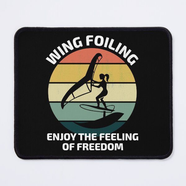 Item preview, Wing Foiling Surfing Vintage Retro Sunset designed and sold by CuteDesigns1.