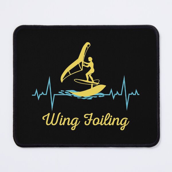 Item preview, Wing Foiling Surfing Heartbeat Funny designed and sold by CuteDesigns1.