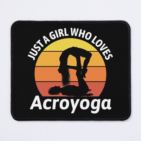 Item preview, Acroyoga Girl Vintage Retro Funny Saying designed and sold by CuteDesigns1.