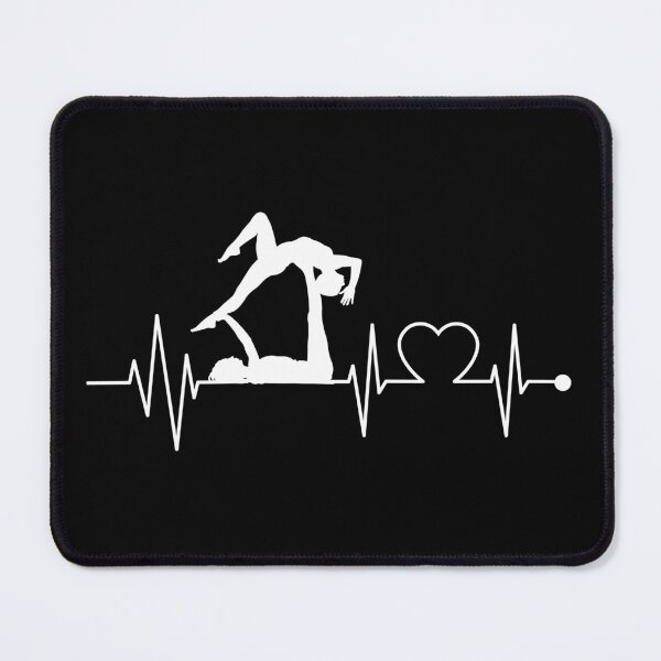 Item preview, Acroyoga Yoga Heartbeat Heart Funny designed and sold by CuteDesigns1.