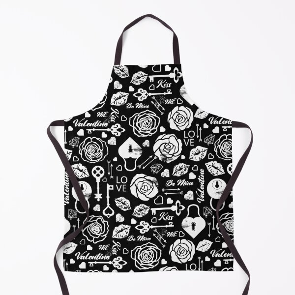 Item preview, Kitsch Valentine | black and white | love pattern designed and sold by RenattaZare.