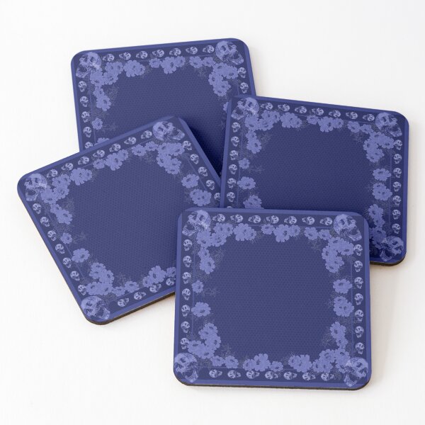 Item preview, Skull in royal blues_2e designed and sold by SueKnox.