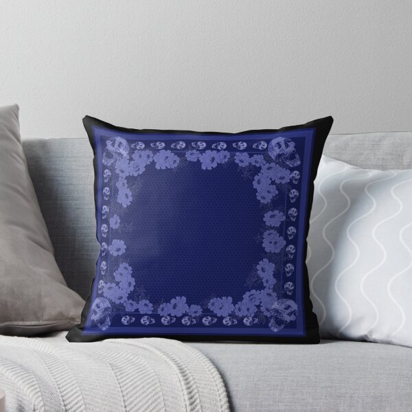 Item preview, Skull in royal blues_2e designed and sold by SueKnox.