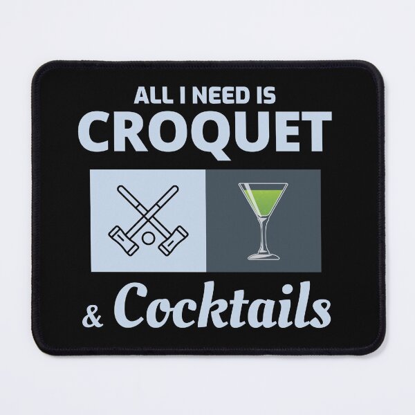 Item preview, Croquet Players Croqueters Cocktails Funny Saying designed and sold by CuteDesigns1.