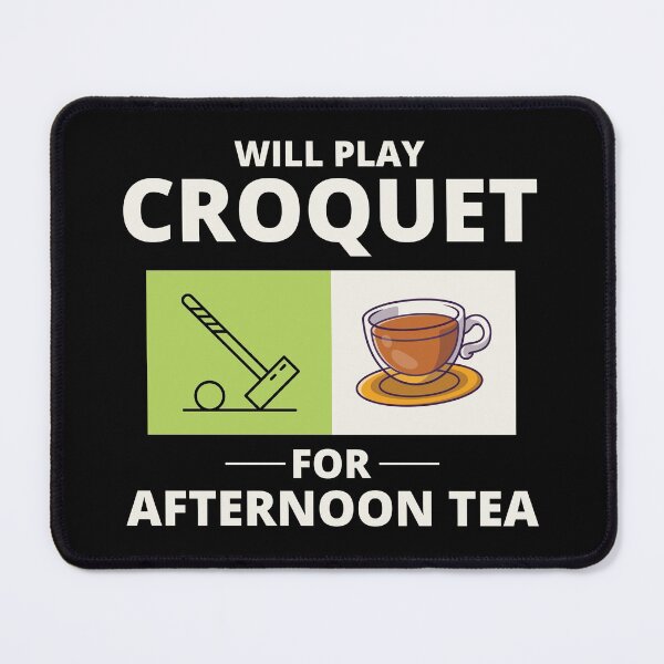 Item preview, Croquet Players Croqueters Afternoon Tea Funny designed and sold by CuteDesigns1.