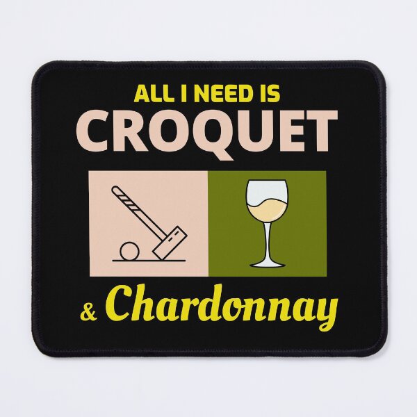 Item preview, Croquet Players Croqueters Chardonnay Funny designed and sold by CuteDesigns1.