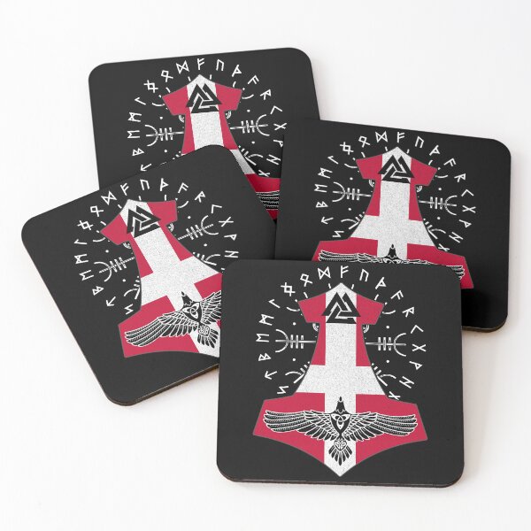 Item preview, Viking Denmark Flag Viking Thor Runes Denmark Vikings designed and sold by Bommer20.