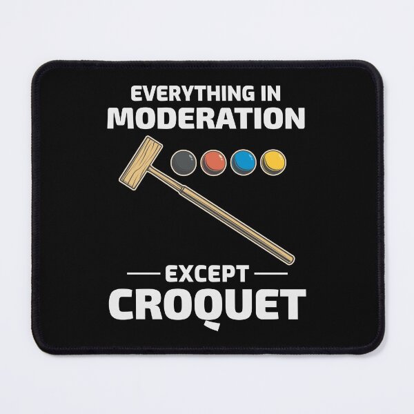 Item preview, Croquet Croqueters Indoor Outdoor Players Funny designed and sold by CuteDesigns1.