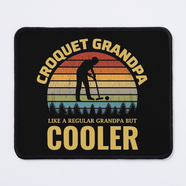 Item preview, Croquet Grandpa Outdoor Vintage Retro Sunset designed and sold by CuteDesigns1.
