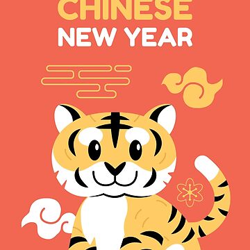 Lunar New Year Chinese new year 2022 Year of the Zodiac Tiger pack  Sticker for Sale by yenjustin