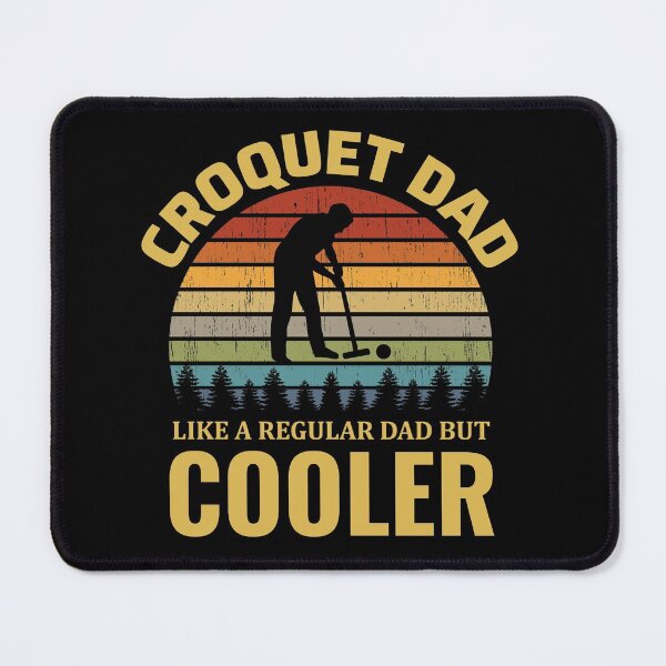 Item preview, Croquet Dad Papa Outdoor Vintage Retro Sunset designed and sold by CuteDesigns1.