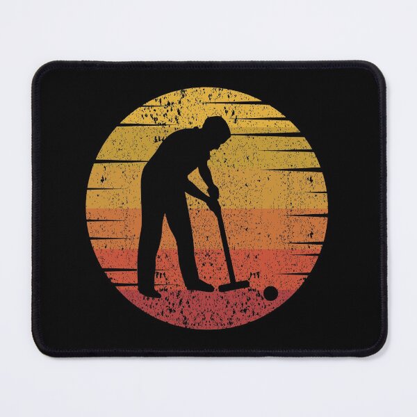 Item preview, Croquet Player Outdoor Vintage Retro Sunset designed and sold by CuteDesigns1.