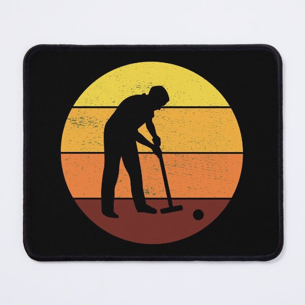 Item preview, Croquet Player Outdoor Vintage Retro Sunset designed and sold by CuteDesigns1.