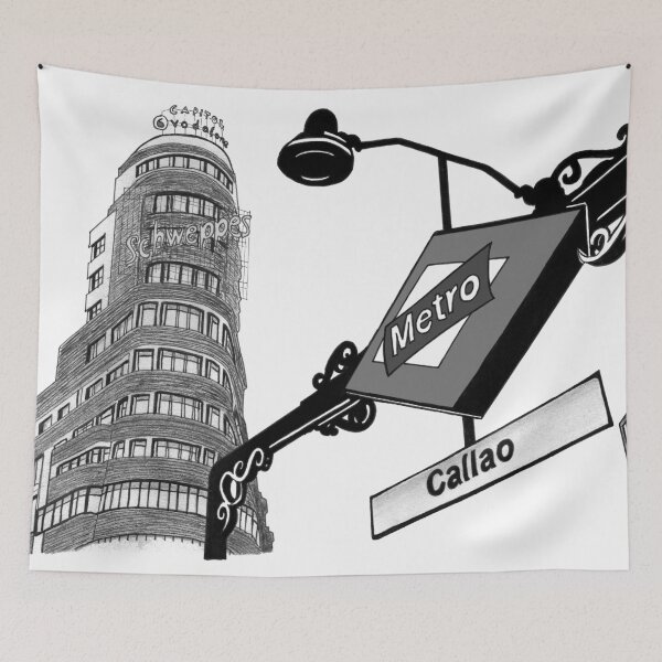 Item preview, Madrid -Callao (Spain) Gray designed and sold by Anartsketch.