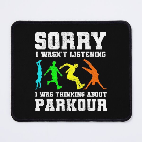 Item preview, Parkour Free Running Runner Traceur Funny Saying designed and sold by CuteDesigns1.