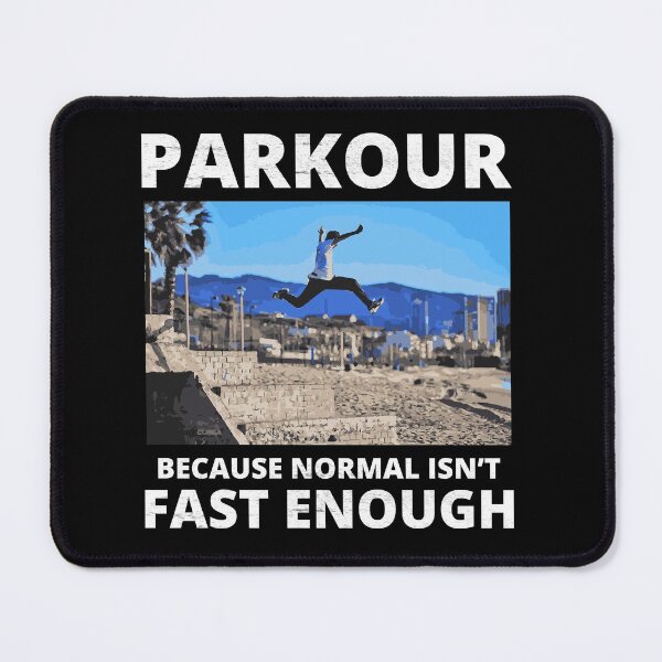 Item preview, Parkour Free Running Runner Traceur Funny Saying designed and sold by CuteDesigns1.