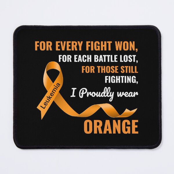 Item preview, Leukemia Cancer Awareness Support Orange Ribbon designed and sold by CuteDesigns1.
