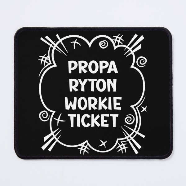 Item preview, PROPA RYTON WORKIE TICKET a cheeky design for people from Ryton in the North East of England designed and sold by robimerch.