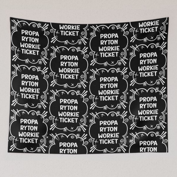 Item preview, PROPA RYTON WORKIE TICKET a cheeky design for people from Ryton in the North East of England designed and sold by robimerch.
