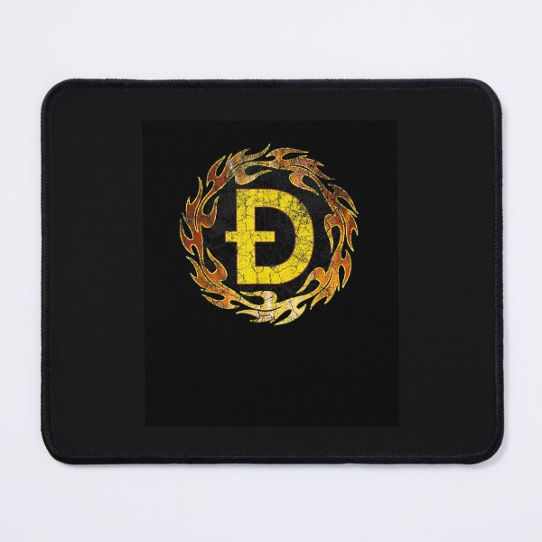 Item preview, Vintage Fire Hot Dogecoin DOGE Crypto Flame Logo T-Shirt designed and sold by shop   luisant.