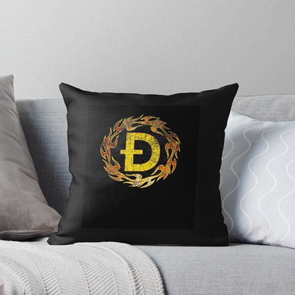 Item preview, Vintage Fire Hot Dogecoin DOGE Crypto Flame Logo T-Shirt designed and sold by shop   luisant.