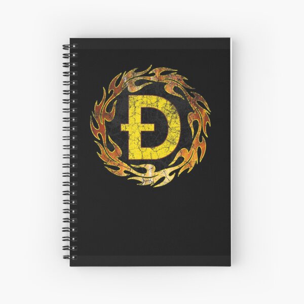 Item preview, Vintage Fire Hot Dogecoin DOGE Crypto Flame Logo T-Shirt designed and sold by shop   luisant.