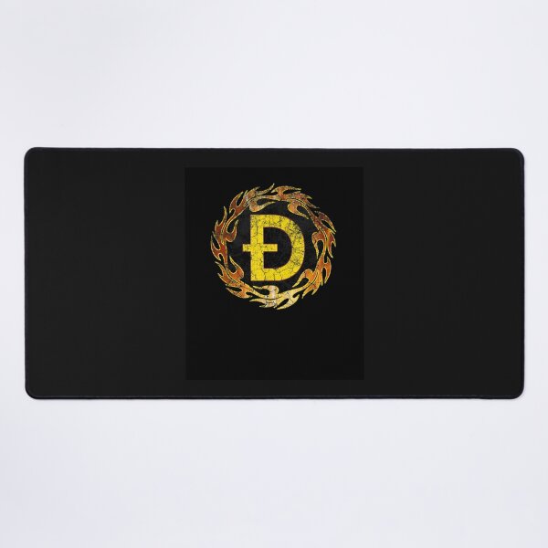 Item preview, Vintage Fire Hot Dogecoin DOGE Crypto Flame Logo T-Shirt designed and sold by shop   luisant.