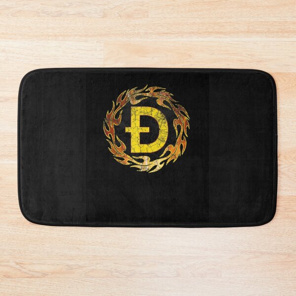 Item preview, Vintage Fire Hot Dogecoin DOGE Crypto Flame Logo T-Shirt designed and sold by shop   luisant.