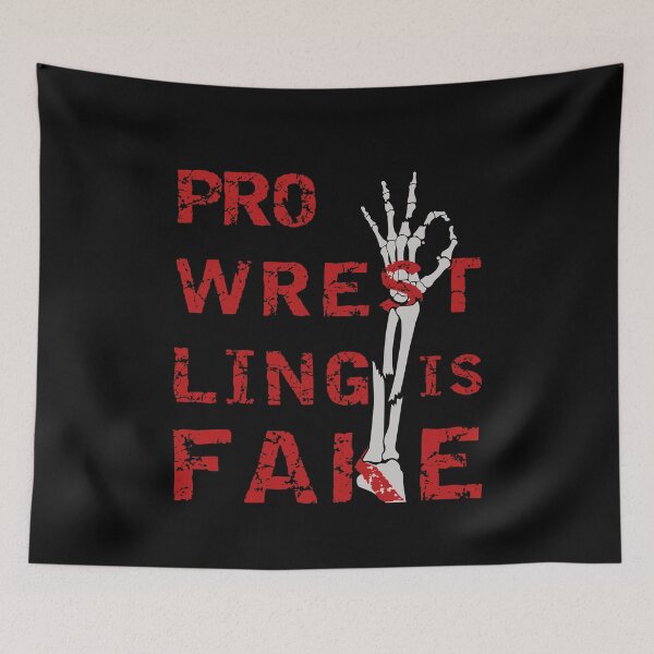 Item preview, Funny Pro Wrestling Is Fake Broken Arm and Hand designed and sold by OmmeDesigns.