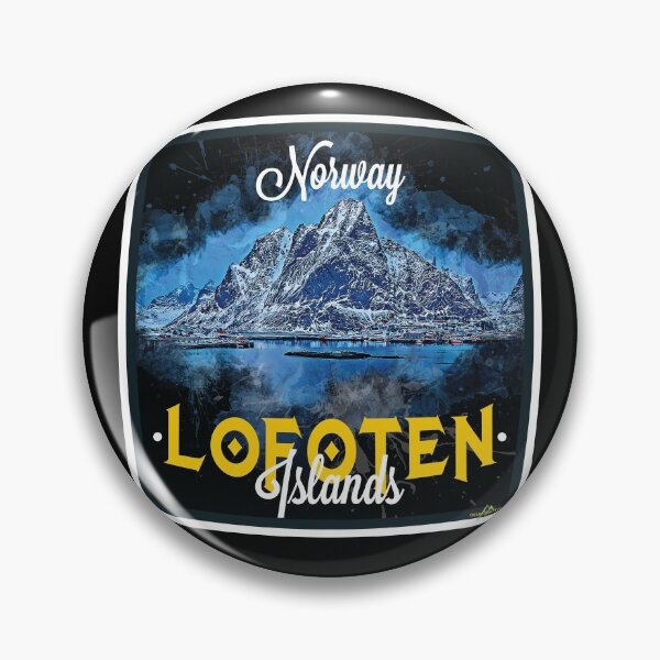 Item preview, The Lofoten Islands Norway Sticker T-Shirt 01 designed and sold by OuterShellUK.