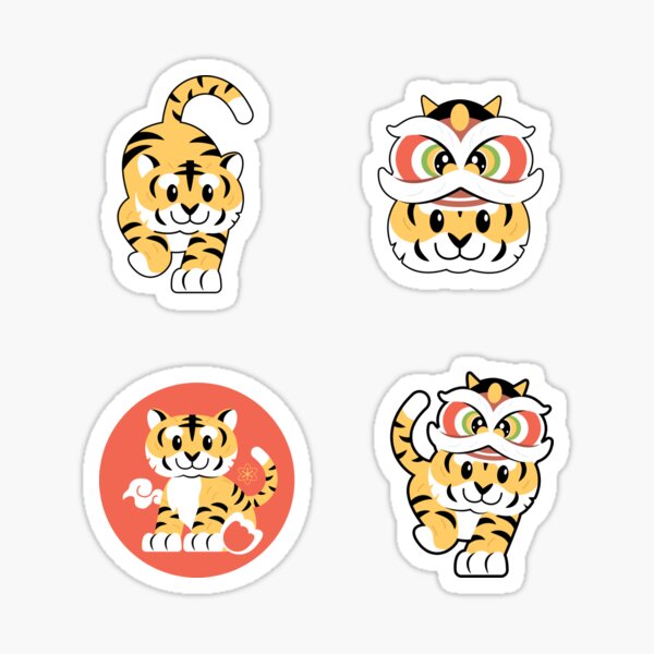Tết Nguyên đán sắp đến rồi, hãy sắm ngay bộ sticker hình con hổ dễ thương để tạo điểm nhấn cho trang phục của bạn. Không chỉ thế, bạn còn có thể sử dụng chúng để trang điểm theo hình vẽ đấy!